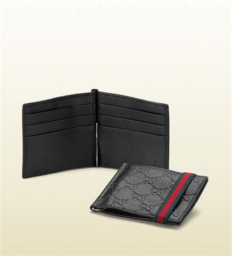 wallet money clip gucci